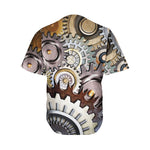 Steampunk Gears And Cogs Print Men's Baseball Jersey