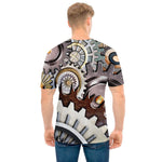 Steampunk Gears And Cogs Print Men's T-Shirt