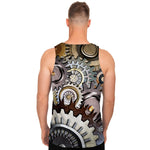 Steampunk Gears And Cogs Print Men's Tank Top