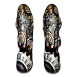 Steampunk Gears And Cogs Print Muay Thai Shin Guard