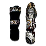 Steampunk Gears And Cogs Print Muay Thai Shin Guard