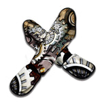Steampunk Gears And Cogs Print Muay Thai Shin Guard