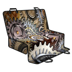 Steampunk Gears And Cogs Print Pet Car Back Seat Cover