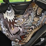 Steampunk Gears And Cogs Print Pet Car Back Seat Cover