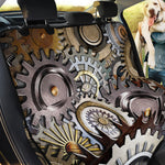 Steampunk Gears And Cogs Print Pet Car Back Seat Cover