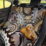 Steampunk Gears And Cogs Print Pet Car Back Seat Cover