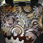 Steampunk Gears And Cogs Print Pet Car Back Seat Cover