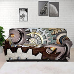 Steampunk Gears And Cogs Print Sofa Cover