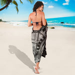 Steampunk Metal Gears Print Beach Sarong Wrap