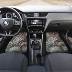 Steampunk Metal Gears Print Front and Back Car Floor Mats