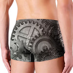 Steampunk Metal Gears Print Men's Boxer Briefs