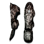 Steampunk Metal Gears Print Muay Thai Shin Guard