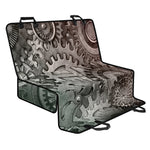 Steampunk Metal Gears Print Pet Car Back Seat Cover