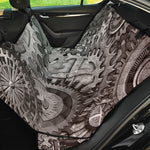 Steampunk Metal Gears Print Pet Car Back Seat Cover