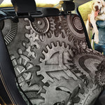 Steampunk Metal Gears Print Pet Car Back Seat Cover