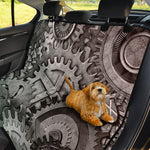 Steampunk Metal Gears Print Pet Car Back Seat Cover