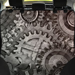 Steampunk Metal Gears Print Pet Car Back Seat Cover