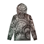 Steampunk Metal Gears Print Pullover Hoodie