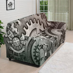 Steampunk Metal Gears Print Sofa Cover