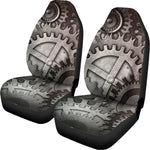 Steampunk Metal Gears Print Universal Fit Car Seat Covers