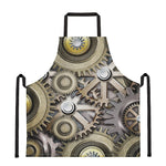 Steampunk Metallic Gears Print Apron