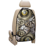 Steampunk Metallic Gears Print Car Seat Organizers