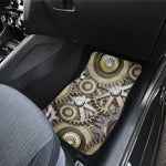 Steampunk Metallic Gears Print Front Car Floor Mats