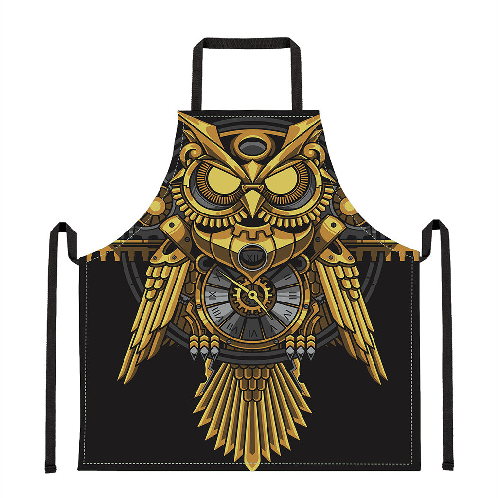 Steampunk Owl Print Apron