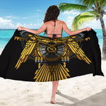 Steampunk Owl Print Beach Sarong Wrap