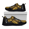 Steampunk Owl Print Black Running Shoes