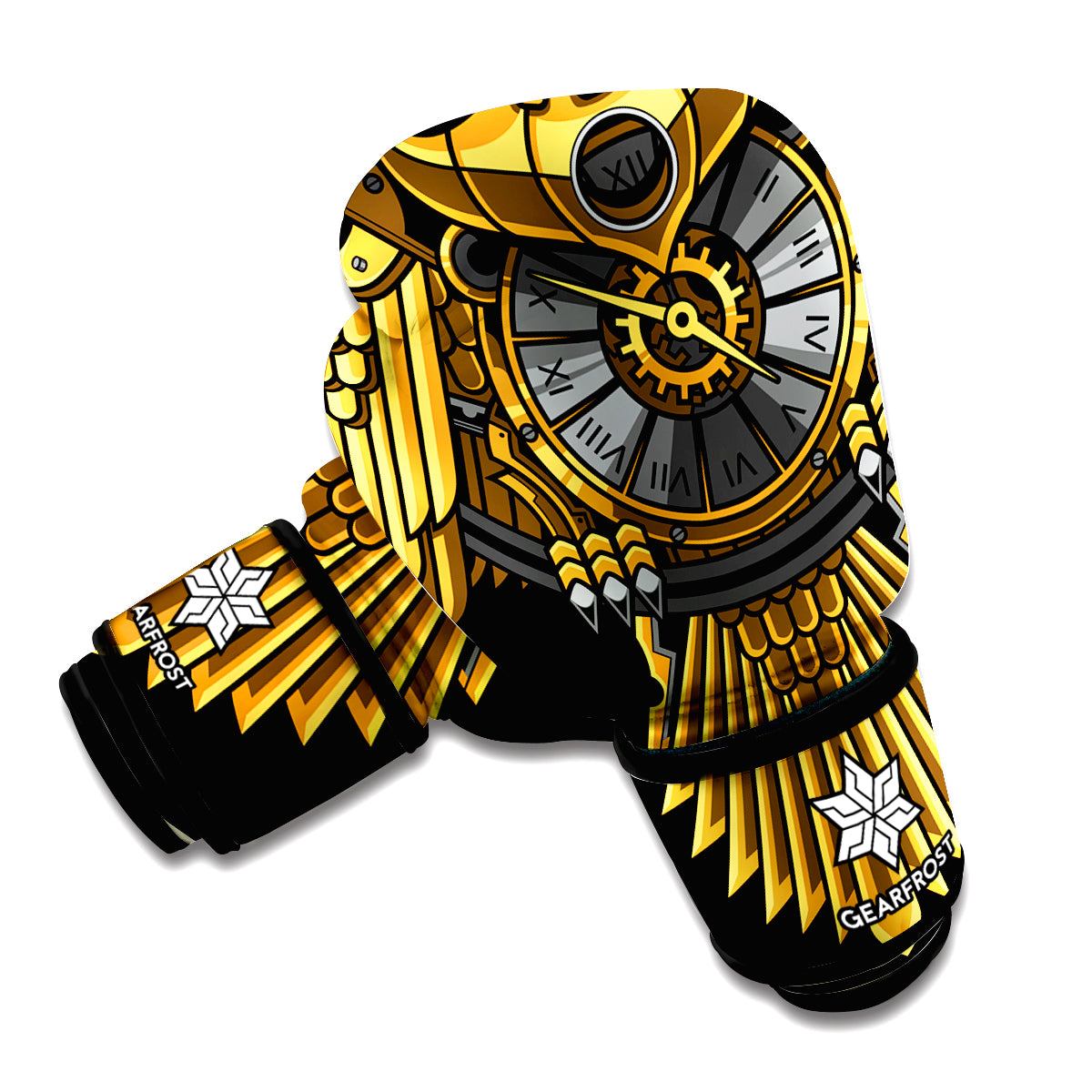 Steampunk Owl Print Boxing Gloves