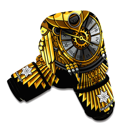 Steampunk Owl Print Boxing Gloves