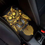Steampunk Owl Print Car Center Console Cover