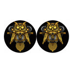 Steampunk Owl Print Car Coasters