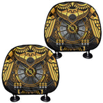 Steampunk Owl Print Car Headrest Covers