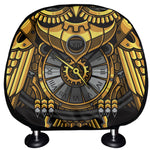 Steampunk Owl Print Car Headrest Covers