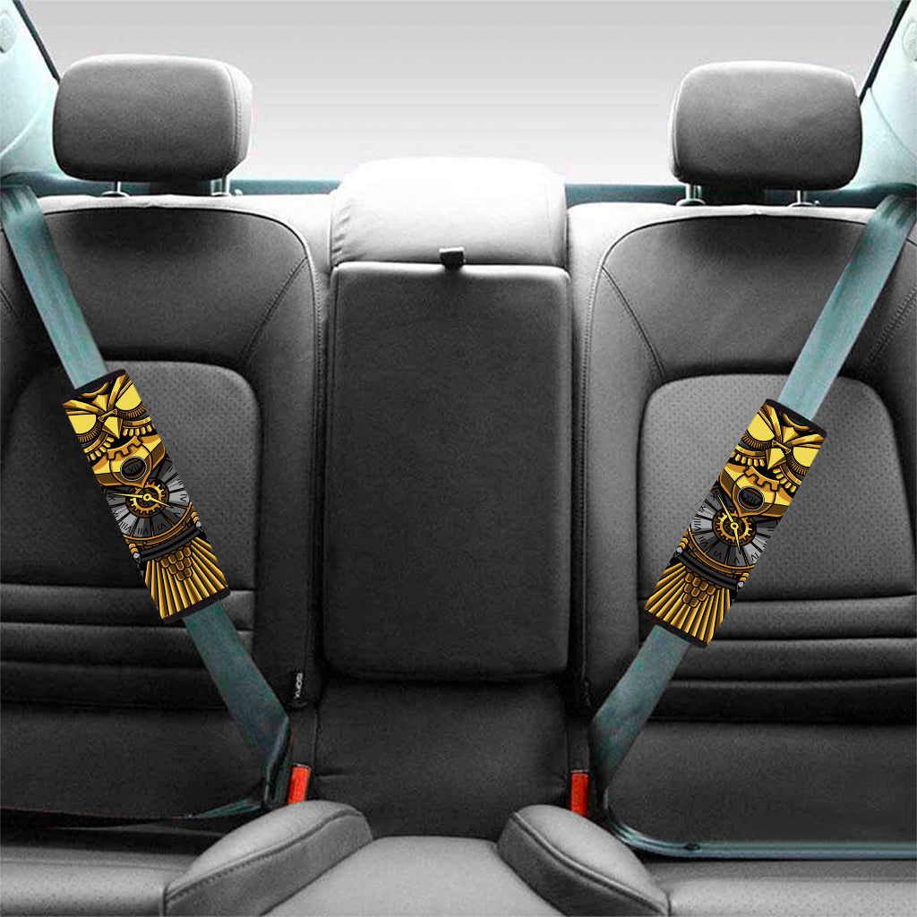 Steampunk Owl Print Car Seat Belt Covers