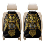 Steampunk Owl Print Car Seat Organizers