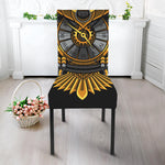 Steampunk Owl Print Dining Chair Slipcover