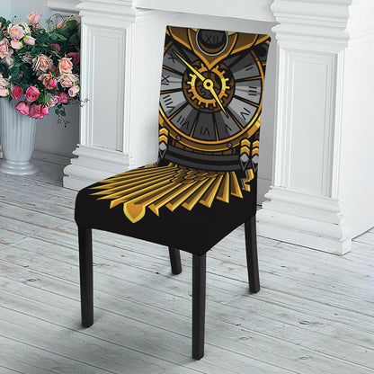 Steampunk Owl Print Dining Chair Slipcover