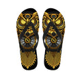 Steampunk Owl Print Flip Flops