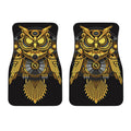 Steampunk Owl Print Front Car Floor Mats