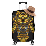 Steampunk Owl Print Luggage Cover
