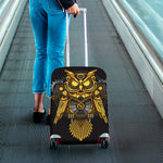 Steampunk Owl Print Luggage Cover
