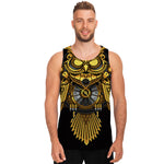 Steampunk Owl Print Men's Tank Top