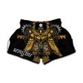 Steampunk Owl Print Muay Thai Boxing Shorts