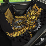 Steampunk Owl Print Pet Car Back Seat Cover