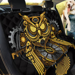 Steampunk Owl Print Pet Car Back Seat Cover
