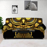 Steampunk Owl Print Sofa Cover