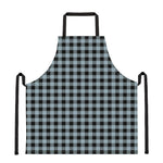 Steel Blue And Black Buffalo Check Print Apron